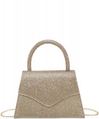 Fashion Rhinestone Clutch Handbag LFE01 GOLD